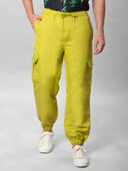 LimeHemp: Neon Green Hemp Cargo Pants