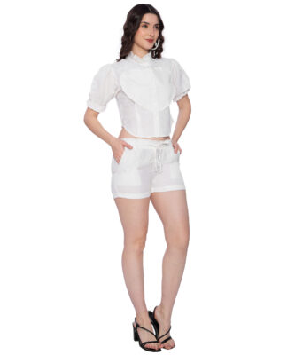 Heartfelt Hemp Crop Shirt & Shorts Set