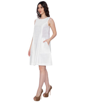 White A line Dress